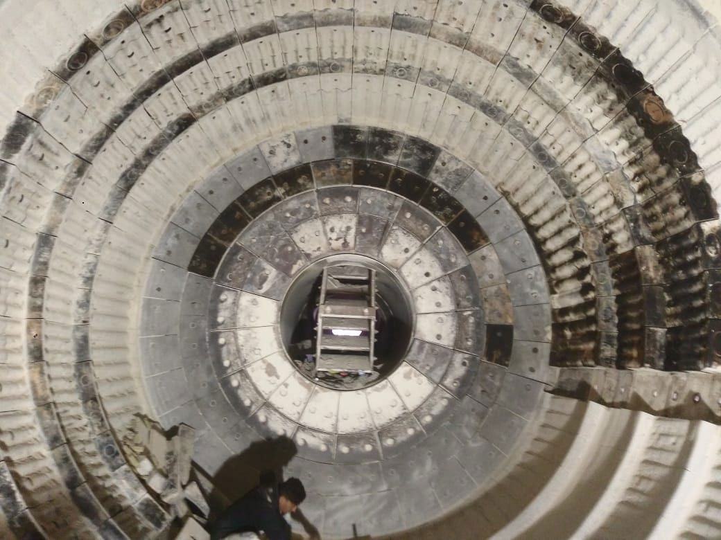 JIFCO Ball Mill Liner Replacement – Internal liners of Ball Mill A changed in a 4-day shutdown.