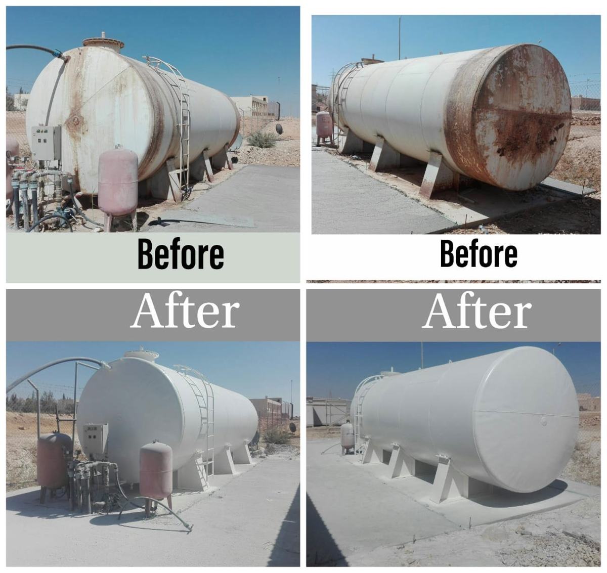 JIFCO Plant Coating Contract – Coating of tanks, vessels and steel structures across the plant.