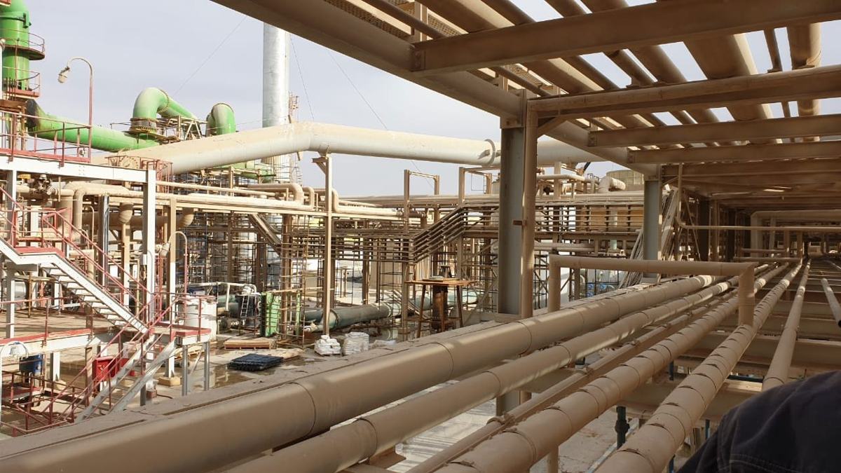 RO Water Line SS316 – Supply & Installation – Supply and installation of the plant RO water network in SS316.