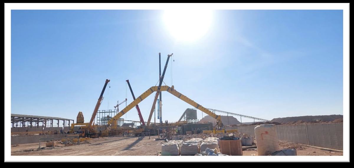 Stacker & Portal Reclaimer – Installation and Commissioning – Turn-key installation, fabrication and mechanical/electrical commissioning. Portal width 4