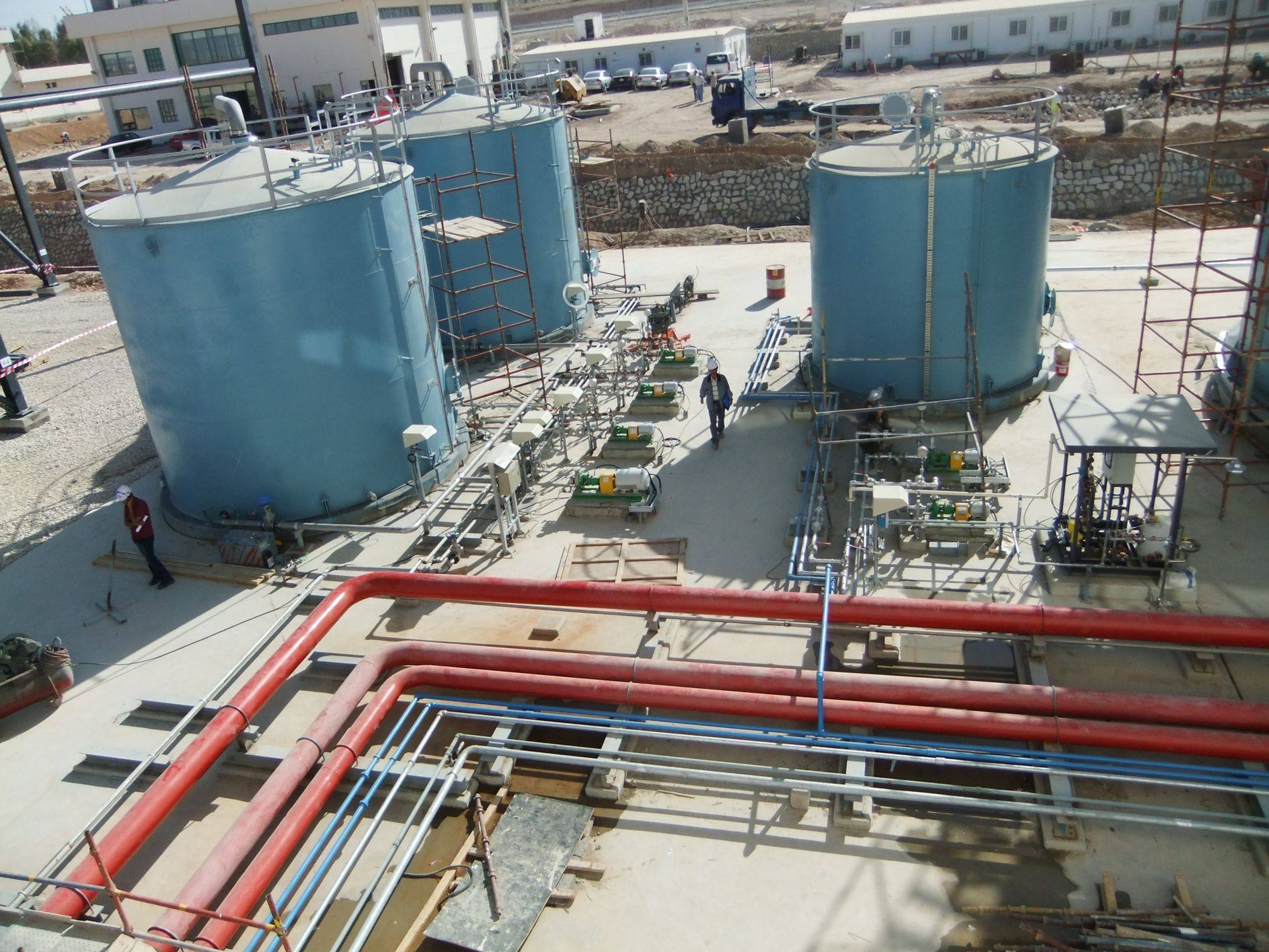 Storage tanks and process piping completed by Integrity