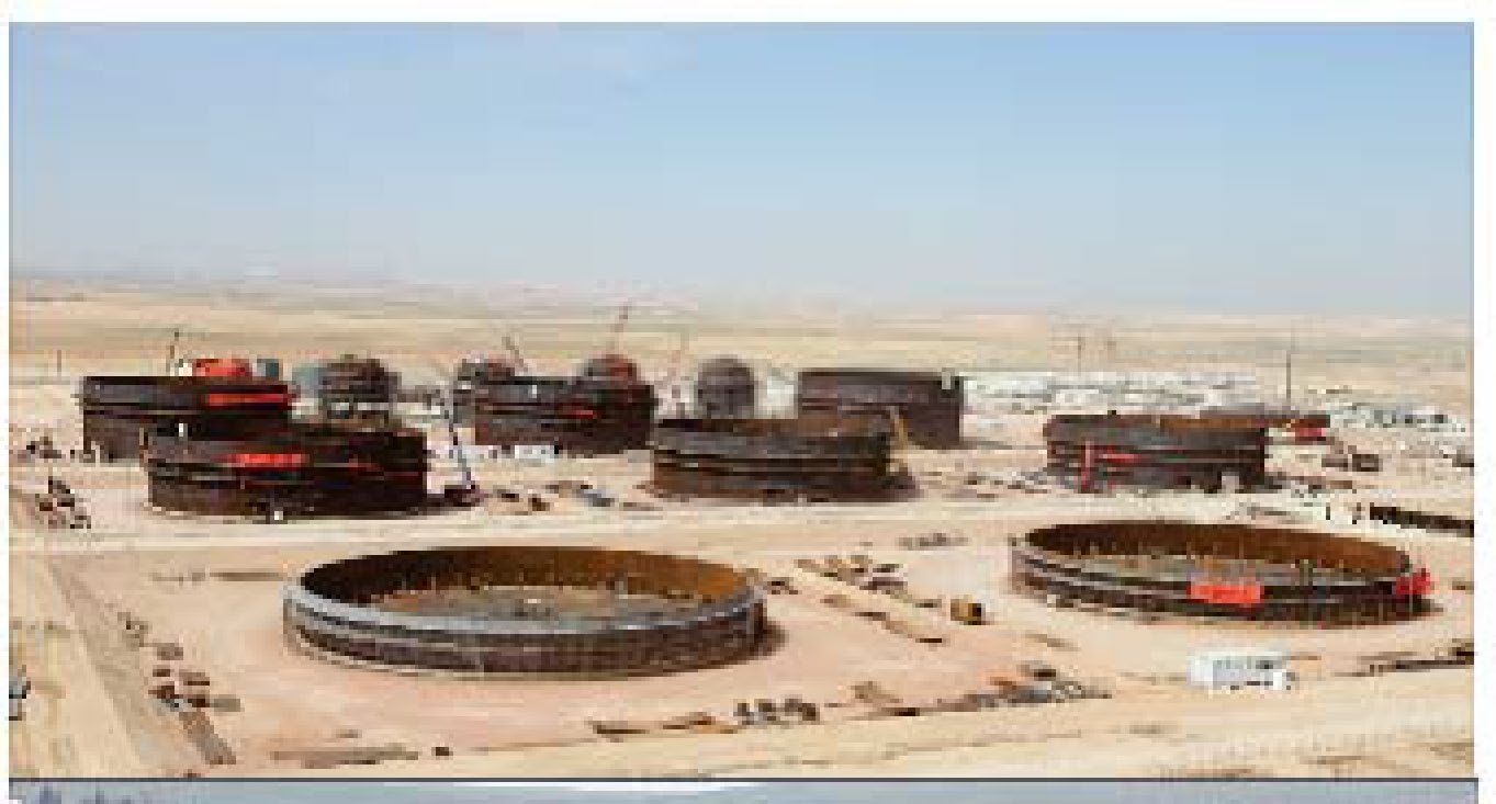 Amman Strategic Reservoir Terminal tank farm under construction